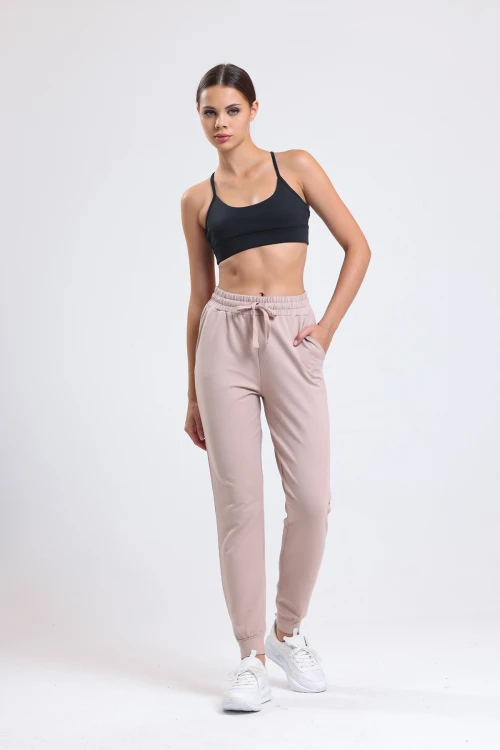 Beli Büzgülü Paçası Lastikli Cepli Rahat Kesim Eşofman Altı