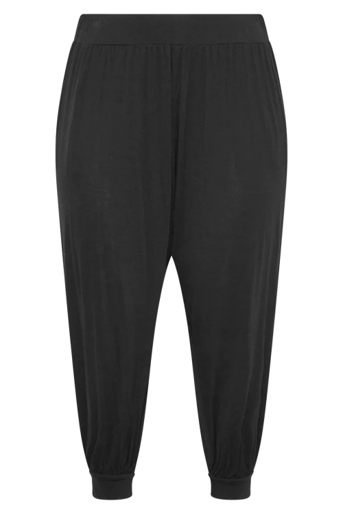 Büyük Beden Paçası ve Beli Lastik Detaylı Cepli Jogger Pantolon 144458