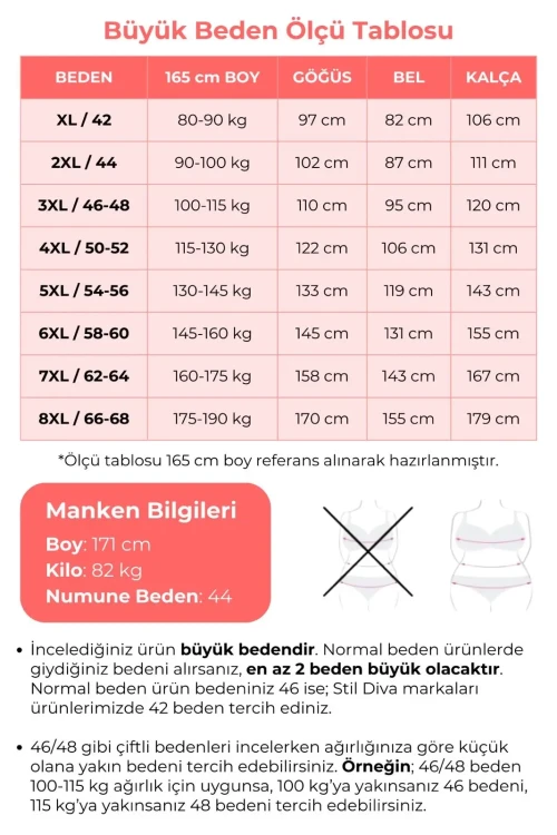 Büyük Beden Beli Lastikli Cepli Desenli Geniş Paça Pantolon 143746