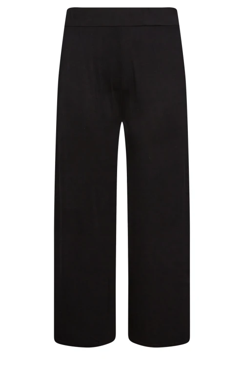 Büyük Beden Beli Lastikli Cepli Geniş Paça Pantolon 143418