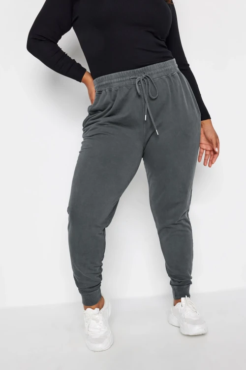 Büyük Beden Beli ve Paçası Lastikli Cepli Kargo Jogger Pantolon 302589