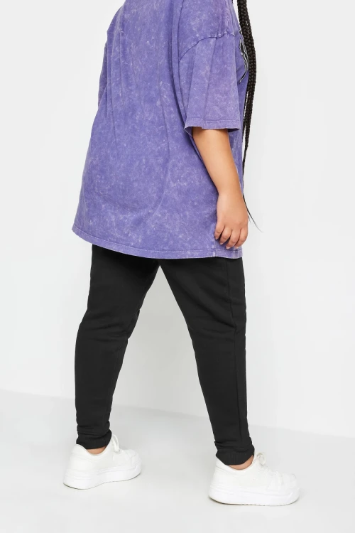 Büyük Beden Beli Ve Paçası Lastikli Dar Paça Jogger Eşofman Altı 302754