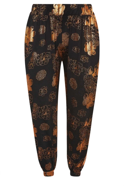 Büyük Beden Paçası ve Beli Lastik Detaylı Cepli Jogger Pantolon 302581