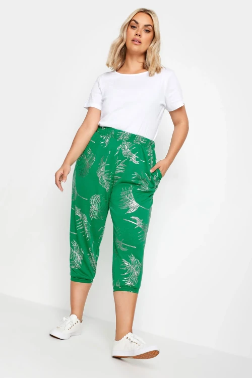 Büyük Beden Paçası ve Beli Lastik Detaylı Cepli Jogger Pantolon 303212