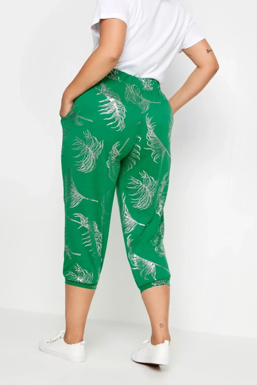 Büyük Beden Paçası ve Beli Lastik Detaylı Cepli Jogger Pantolon 303212
