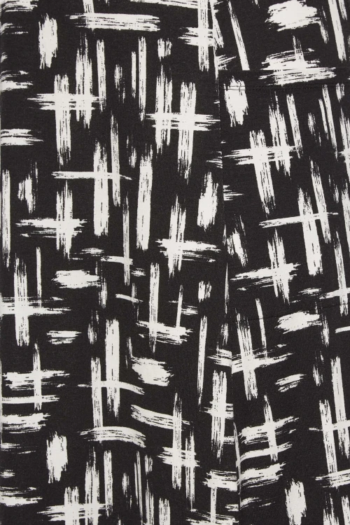 Büyük Beden Cep Detaylı Desenli Beli Lastikli Uzun Kesim Etek 301915