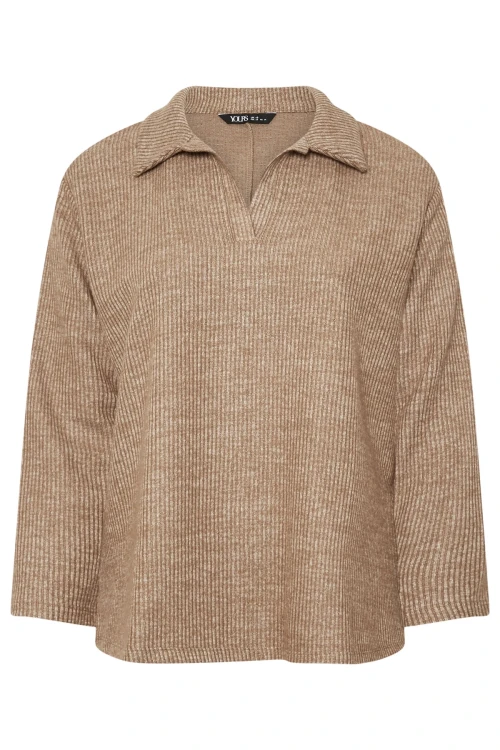 Büyük Beden V Yakalı Yumuşak Dokulu Uzun Kollu İnce Triko Kazak 322295