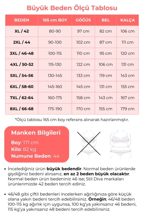 Büyük Beden Uzun Kollu Bisiklet Yaka Kırçıllı Elbise 84-162