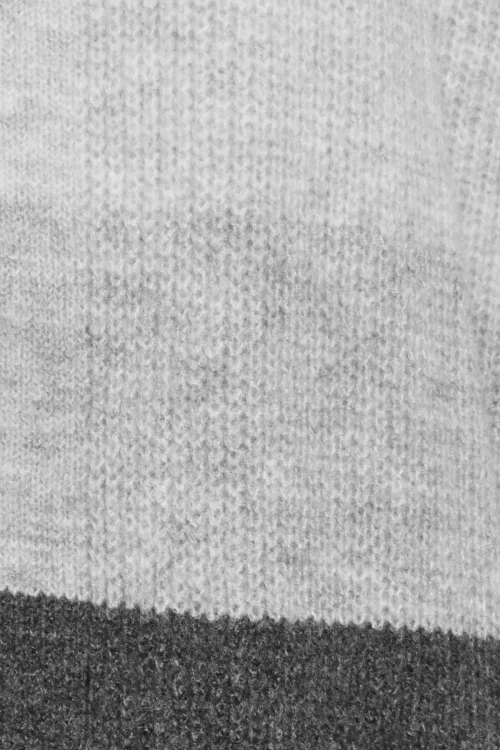 Büyük Beden Uzun Kollu Renk Bloklu Önü Kapamasız Triko Hırka 301881