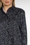 Bol Kalıp Arkası Uzun Desenli Uzun Kollu Gömlek SBD-DIOR-201