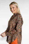 Bol Kalıp Arkası Uzun Desenli Uzun Kollu Gömlek SBD-DIOR-201S