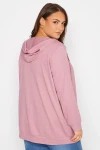 Büyük Beden Boydan Fermuarlı Kapüşonlu Uzun Kollu Sweatshirt 173420