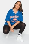 Büyük Beden Önü Baskılı V Yaka Yarım Kollu Uzun Kesim T-Shirt 302503