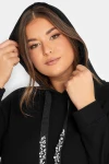 Büyük Beden Kapüşonlu Cepli Uzun Kollu Sweat Elbise 301574