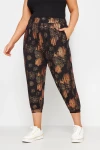Büyük Beden Paçası ve Beli Lastik Detaylı Cepli Jogger Pantolon 302581