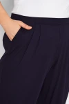 Büyük Beden Beli Lastikli Cepli Geniş Paça Pantolon 143419