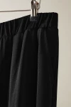 Büyük Beden Beli Lastikli Rahat Kalıp Cepli Geniş Paça Pantolon 615402