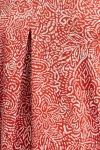 Büyük Beden V Yaka Çiçek Desenli Kısa Kollu T-shirt 322657