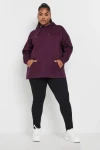 Büyük Beden Yumuşak Dokulu Kapüşonlu Uzun Kollu Cepli Sweatshirt 126622