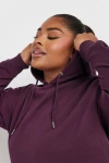 Büyük Beden Yumuşak Dokulu Kapüşonlu Uzun Kollu Cepli Sweatshirt 126622